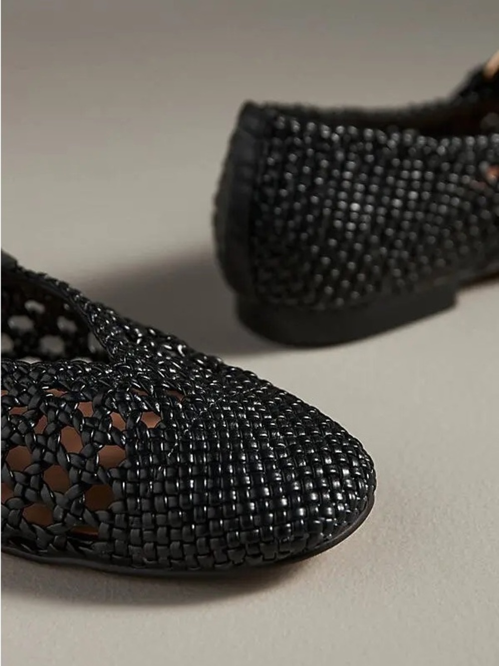 Bibi Lou Woven Moto Ballet Flat Size 40 Mary Jane Eyelet Strap Leather Boho Chic - Picture 5 of 10